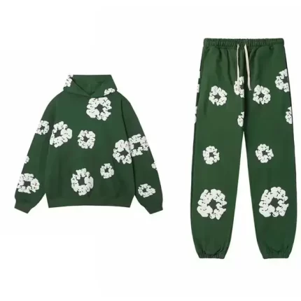 Denim Tears Cotton Wreath Sweatsuit Green